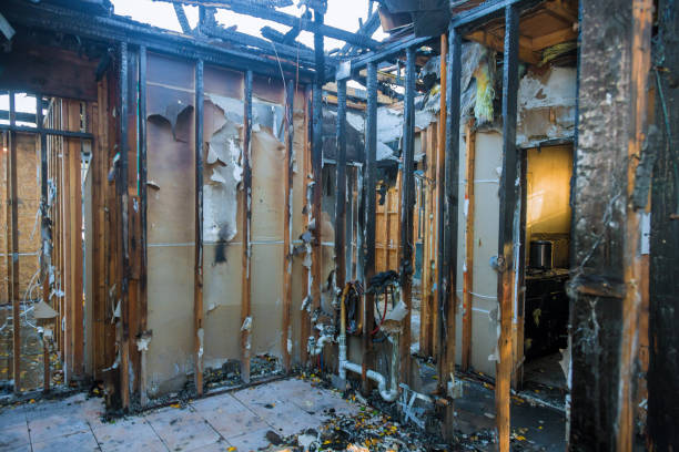 Professional Fire Damage Removal technician working in Frederic, WI